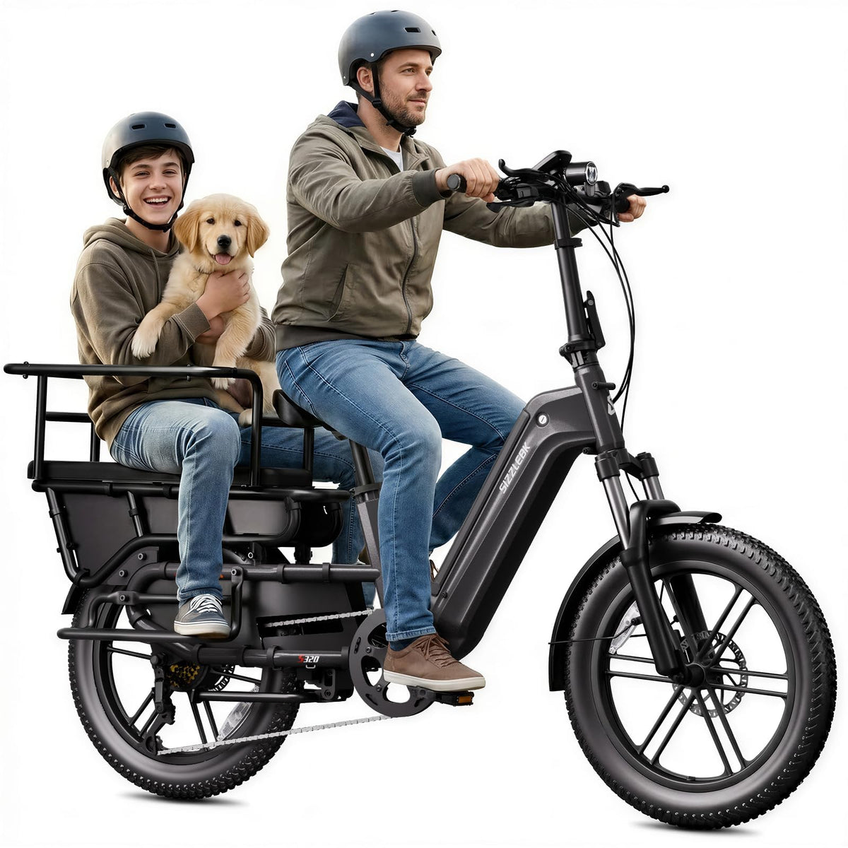SISIGAD for Adults, 750W Motor, 20'' Fat Tire , Cargo