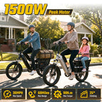 SISIGAD for Adults, 750W Motor, 20'' Fat Tire , Cargo