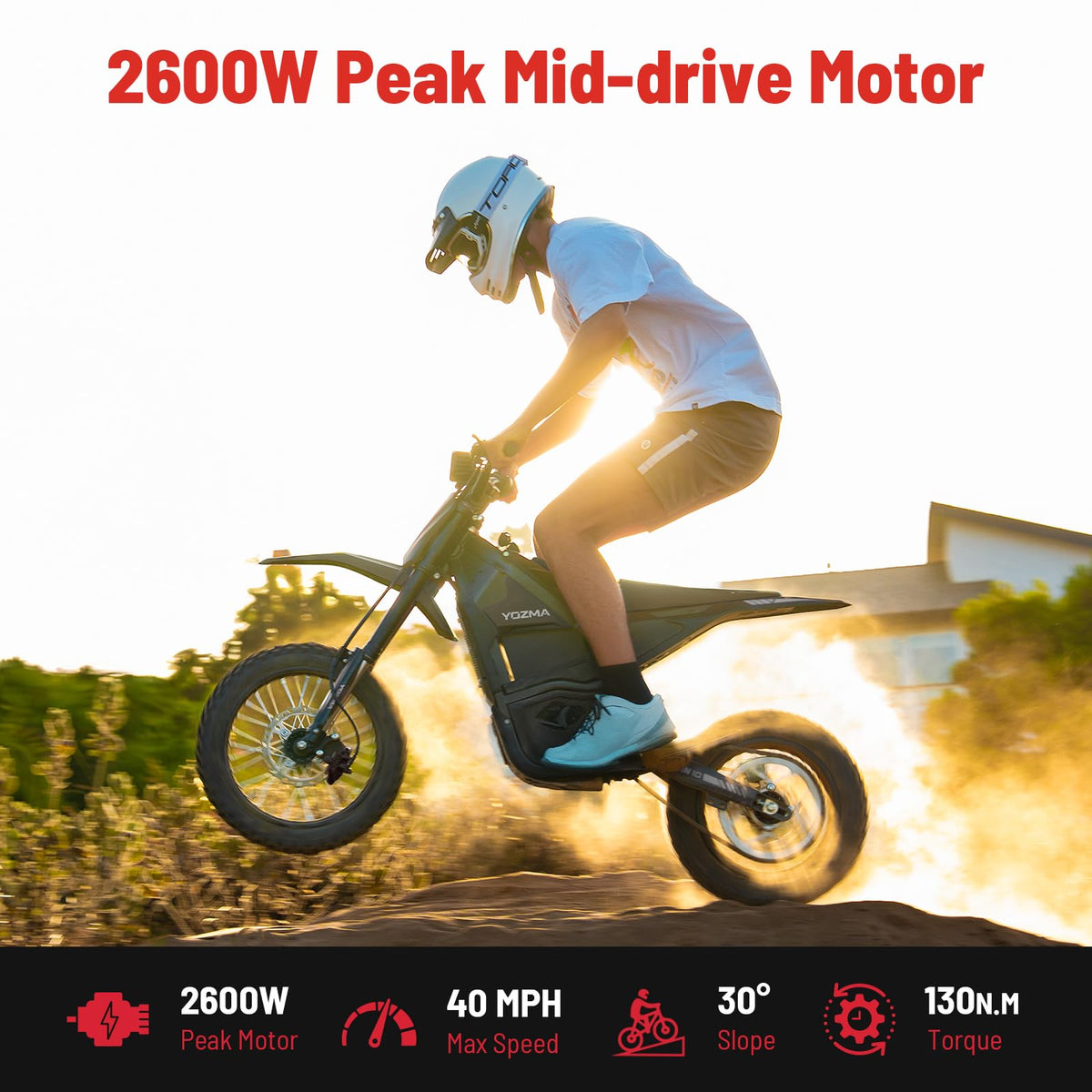 Yozma IN10 Dirt, 40MPH 2600W Off Road