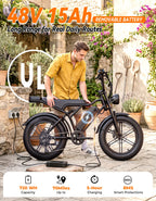 Jasion RetroVolt, 70-Mile Range, 2000W Peak, Fat Tire