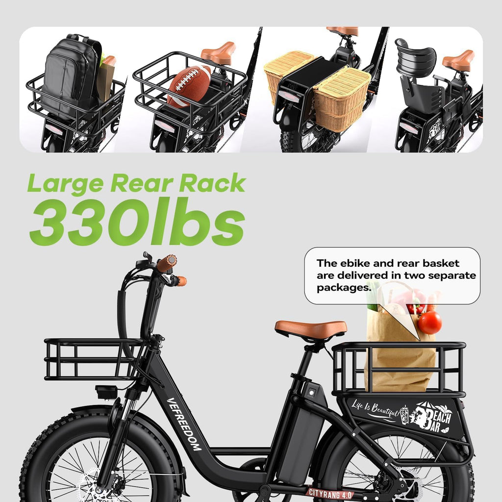 EUY 1500W Peak for Adults, 48V 20Ah Removable Battery Max Range