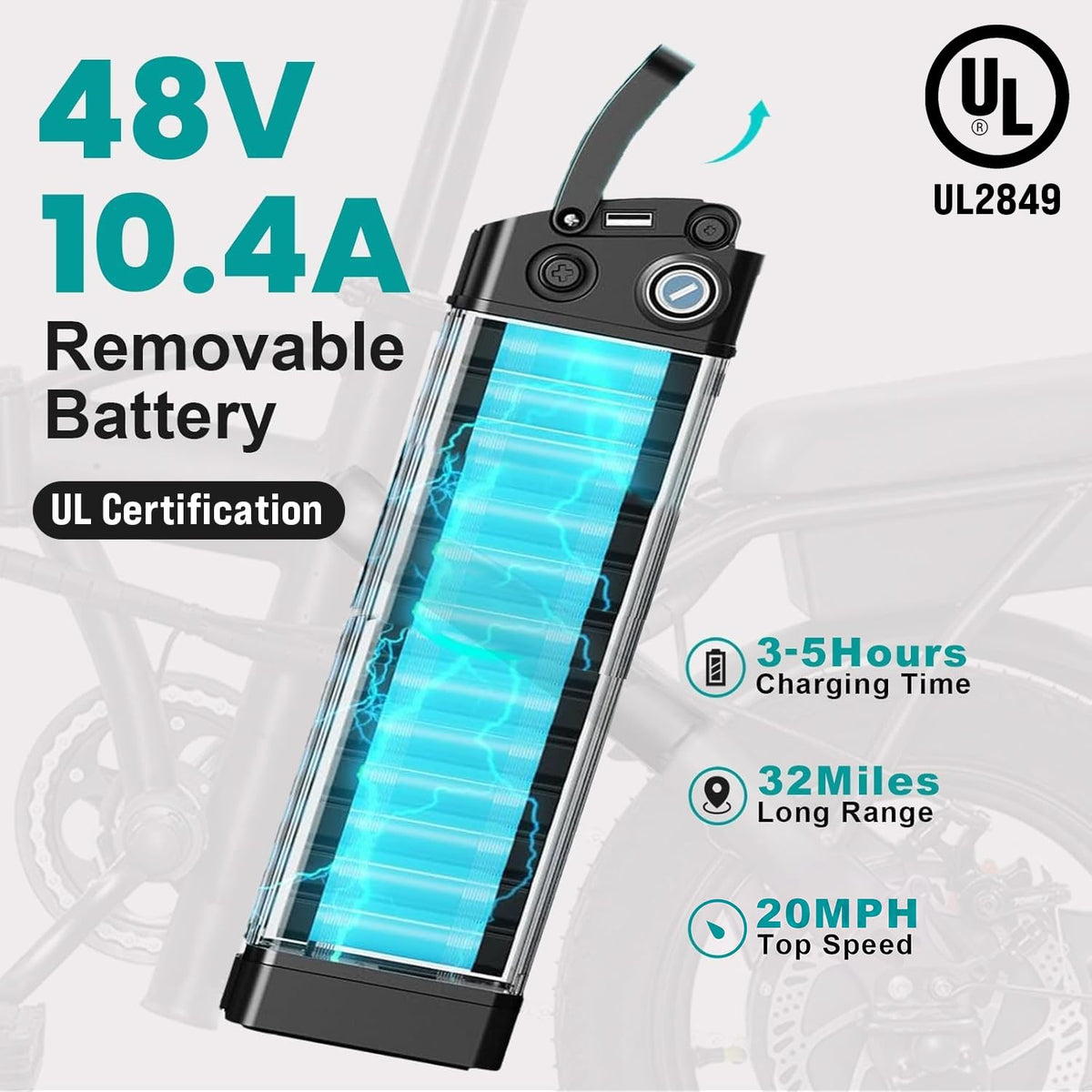 LELEKUAI for Adults, 1200W Peak Motor Commuter Ebike, 20-28MPH Speed