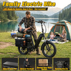 SISIGAD for Adults, 750W Motor, 20'' Fat Tire , Cargo