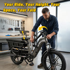SISIGAD for Adults, 750W Motor, 20'' Fat Tire , Cargo