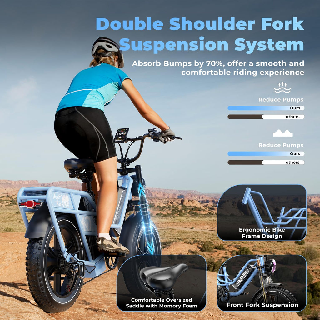 Dual Battery for Adults, Cargo with 48V 60AH