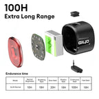 Mountain Bike Cycling LED Tail Light USB Rechargeable Bicycle Brake Rear Light